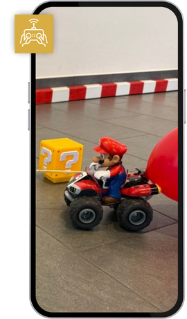 Mario Kart Challenge mit Luftballons